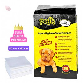 TAPETE HIGIÊNICO PREMIUM PETFIT C/ 30 UNID. 60X60