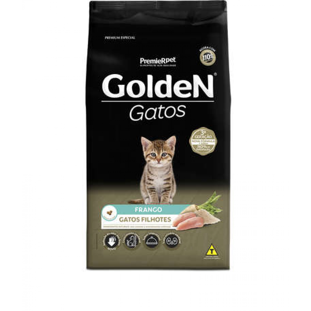 Golden Gatos Frango Filhote 3kg Golden Gatos Frango Filhote 3kg