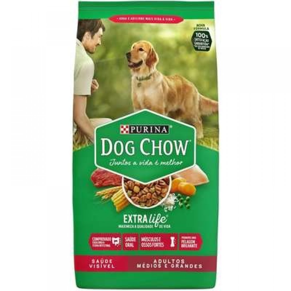 Dog Chow Adultos Raças Médias e Grandes 1 kg Dog Chow Adultos Raças Médias e Grandes 1 kg