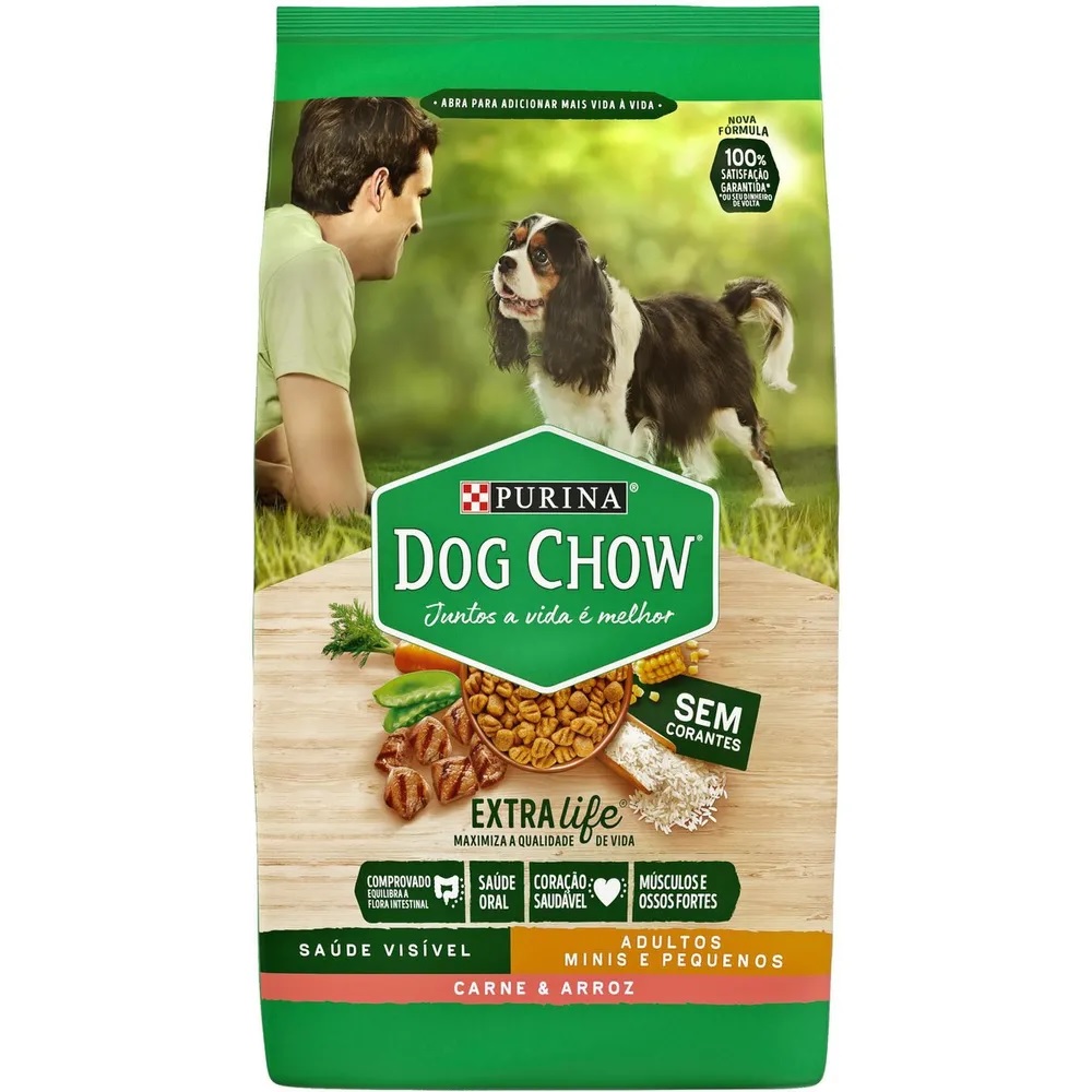 Dog Chow Adultos Raças Pequenas Carne 1 kg Dog Chow Adultos Raças Pequenas Carne 1 kg
