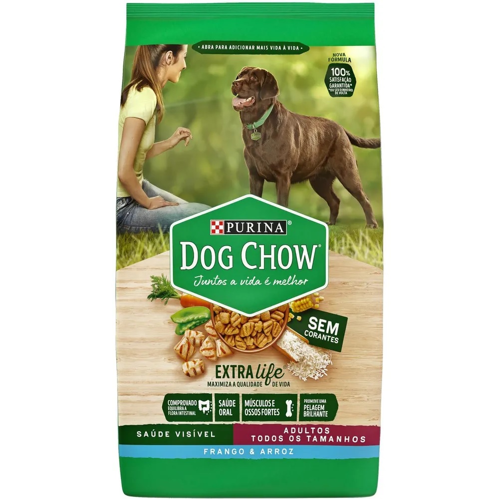Dog Chow Adultos Todas As Raças 3 kg Dog Chow Adultos Todas As Raças 3 kg