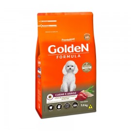 Golden Fórmula Carne e Arroz Mini Bits Adulto 3 kg