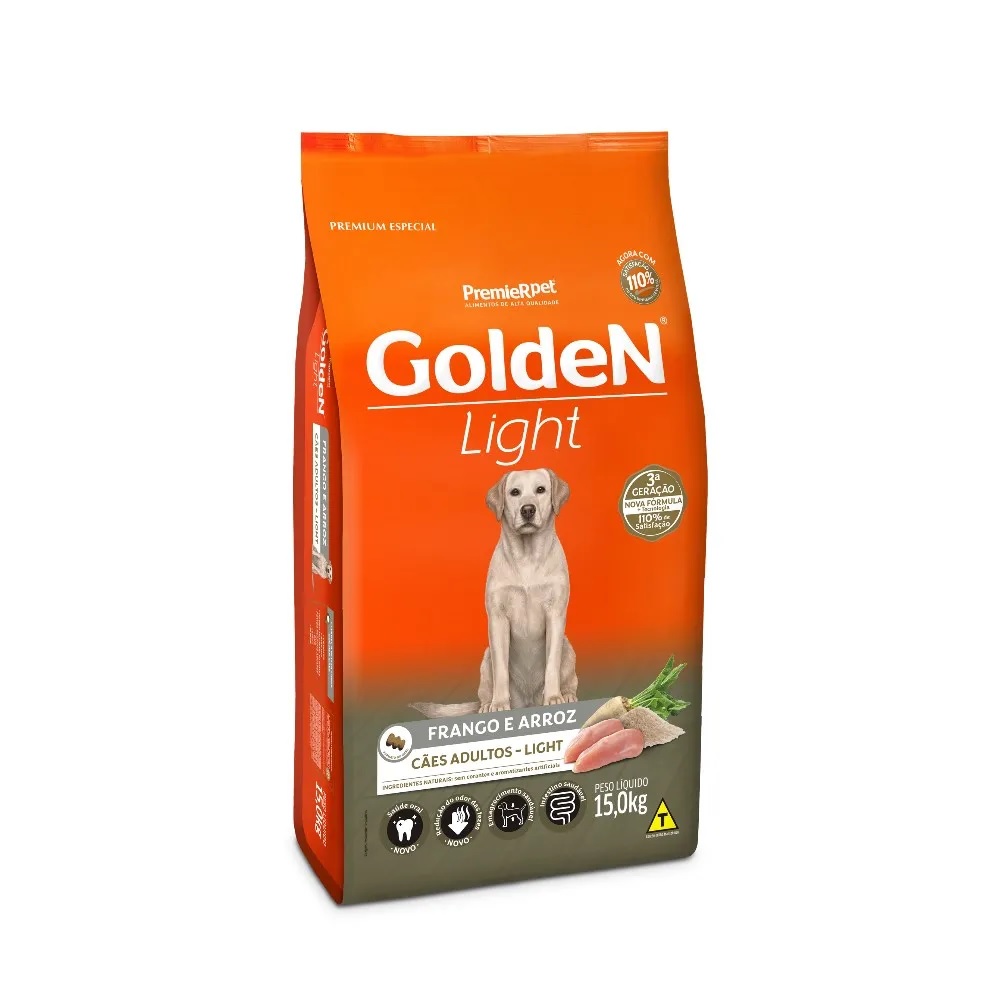 Golden Fórmula Light Frango e Arroz Adultos 15 kg Golden Fórmula Light Frango e Arroz Adultos 15 kg