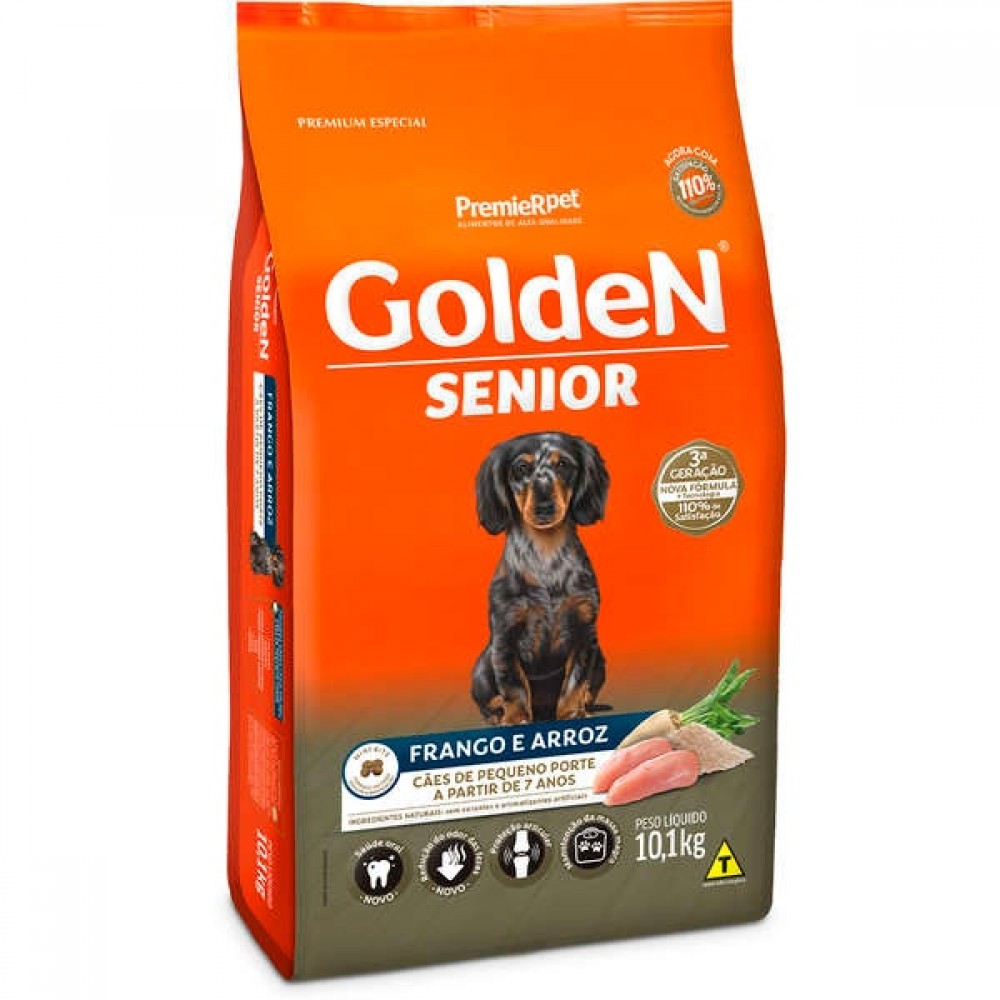 Golden Fórmula Sênior Frango e Arroz Mini Bits 10 kg Golden Fórmula Sênior Frango e Arroz Mini Bits 10 kg