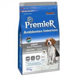 Premier Ambientes Internos Light Raças Pequenas Adulto 12 kg