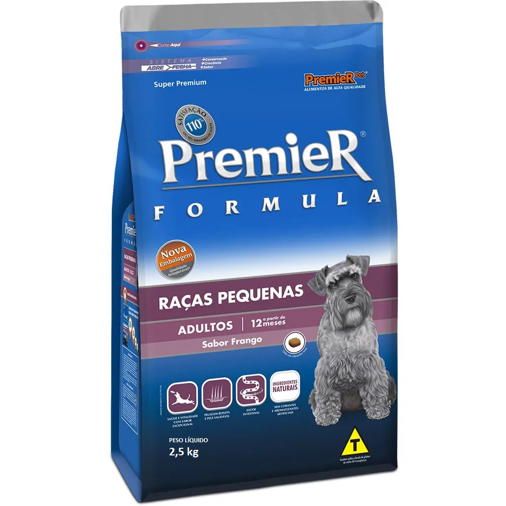 Premier Fórmula Raças Pequenas Adultos 2,5 kg Premier Fórmula Raças Pequenas Adultos 2,5 kg