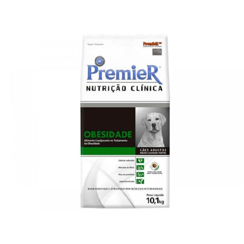 Premier Nutrição Clínica Obesidade Adultos 10 kg médio/grande porte Premier Nutrição Clínica Obesidade Adultos 10 kg médio/grande porte