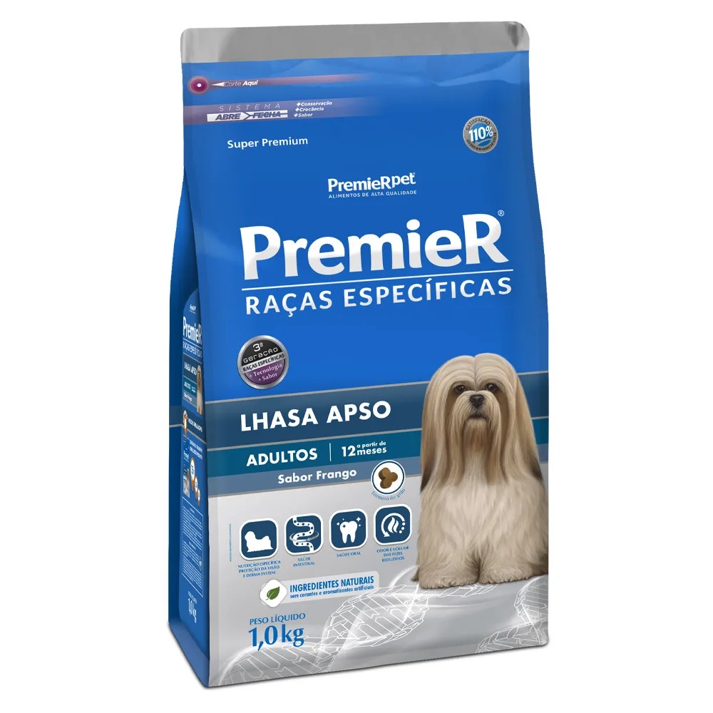 Premier Raças Específicas Lhasa Apso Adultos 1 kg Premier Raças Específicas Lhasa Apso Adultos 1 kg
