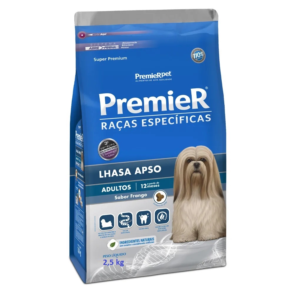 Premier Raças Específicas Lhasa Apso Adultos 2,5 kg Premier Raças Específicas Lhasa Apso Adultos 2,5 kg