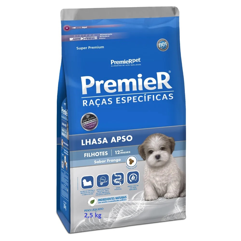 Premier Raças Específicas Lhasa Apso Filhotes 2,5 kg Premier Raças Específicas Lhasa Apso Filhotes 2,5 kg