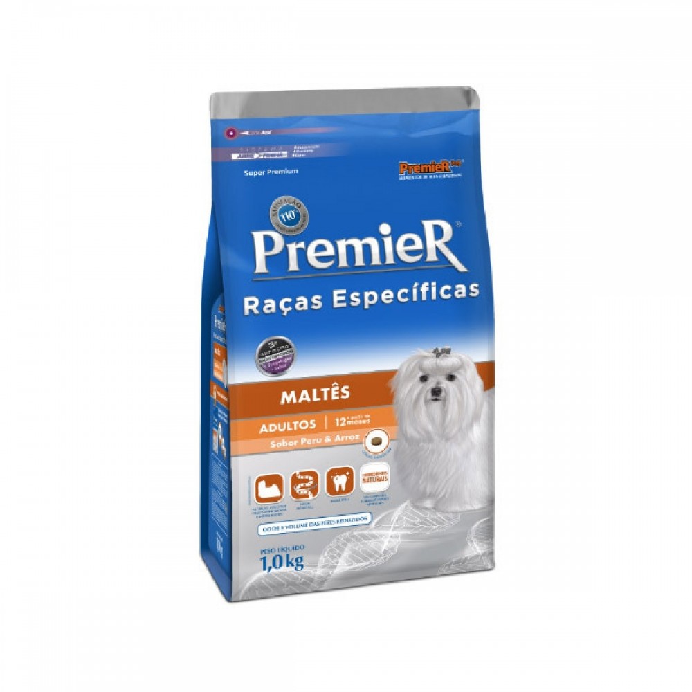 Premier Raças Específicas Maltês Adultos 1 kg Premier Raças Específicas Maltês Adultos 1 kg