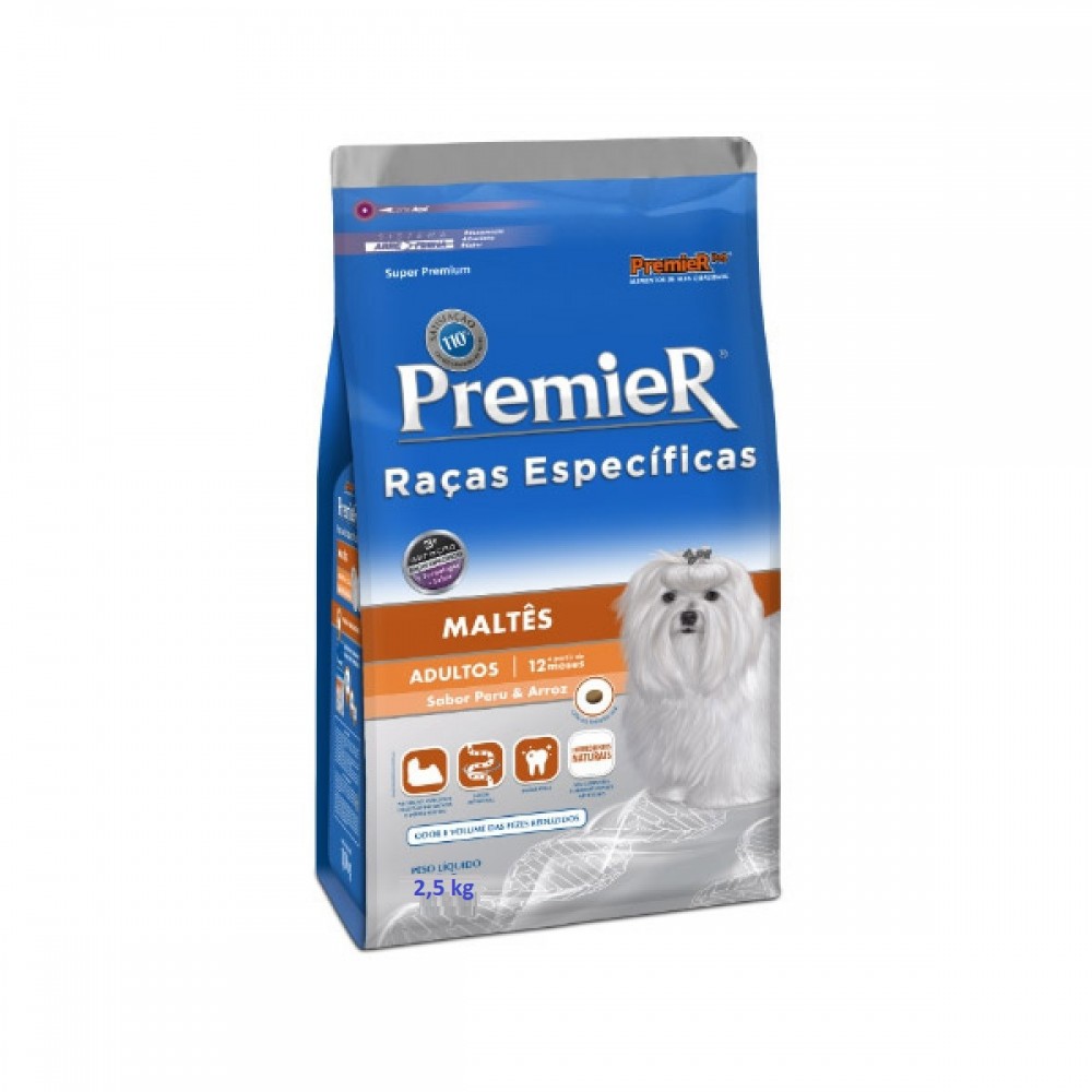 Premier Raças Específicas Maltês Adultos 2,5 kg Premier Raças Específicas Maltês Adultos 2,5 kg