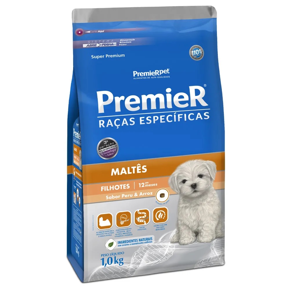Premier Raças Específicas Maltês Filhotes 1 kg Premier Raças Específicas Maltês Filhotes 1 kg