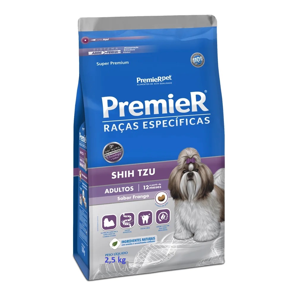 Premier Raças Específicas Shih Tzu Adultos 2,5 kg Premier Raças Específicas Shih Tzu Adultos 2,5 kg