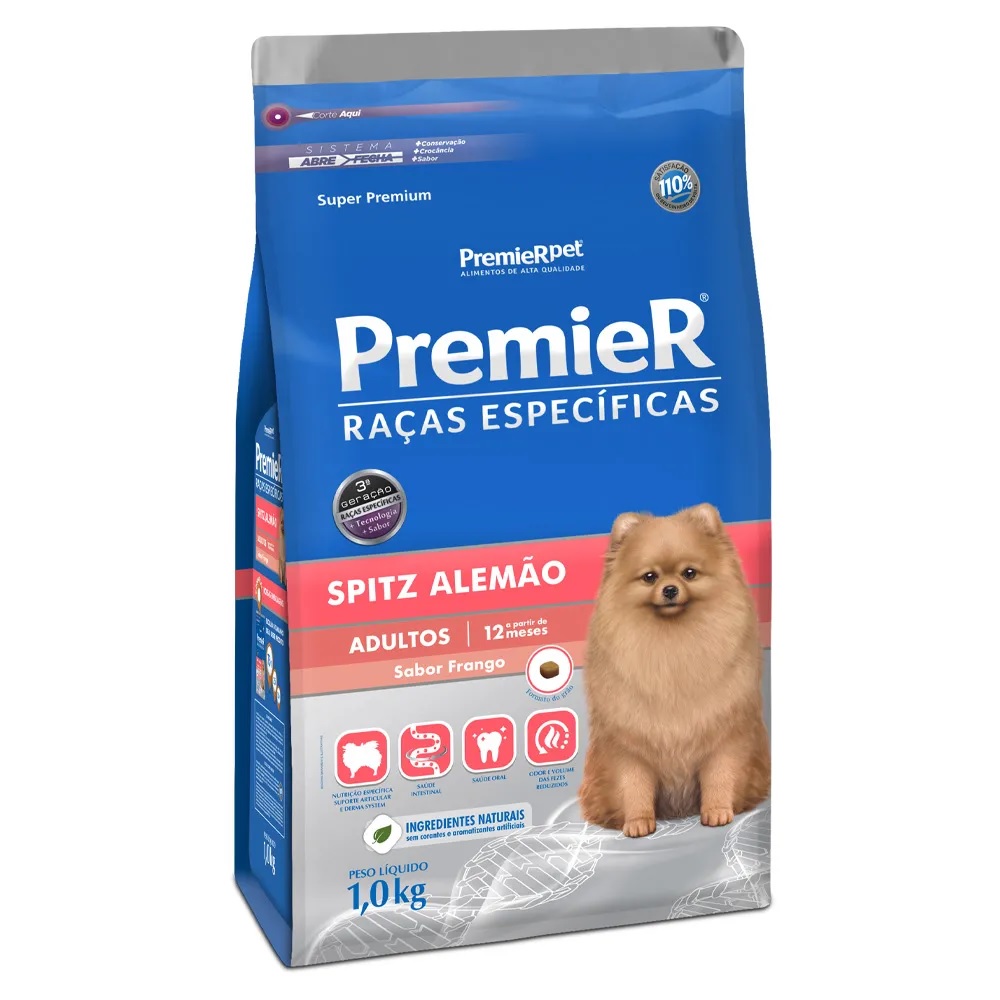 Premier Raças Específicas Spitz Alemão Adultos 1 kg Premier Raças Específicas Spitz Alemão Adultos 1 kg