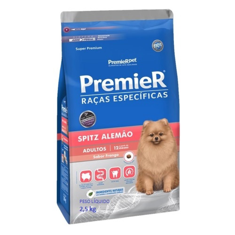 Premier Raças Específicas Spitz Alemão Adultos 2,5 kg Premier Raças Específicas Spitz Alemão Adultos 2,5 kg