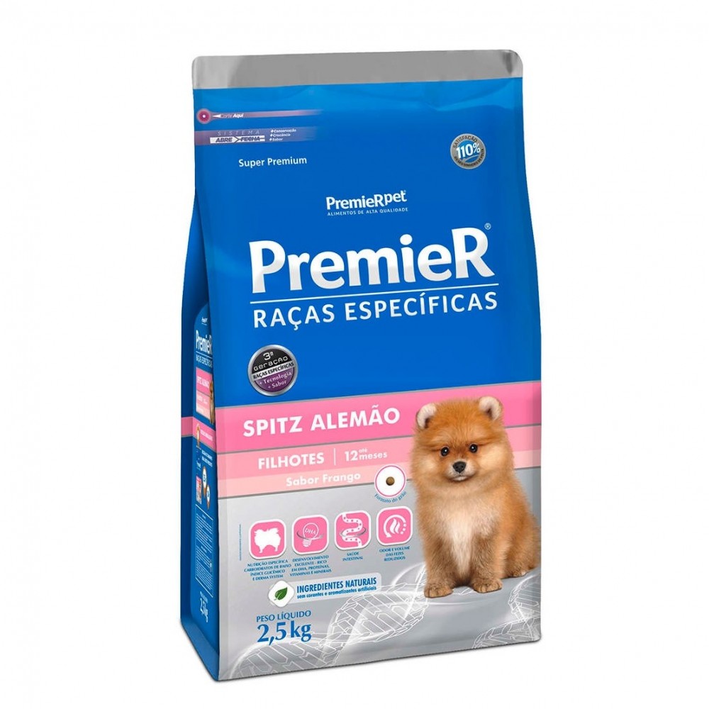 Premier Raças Específicas Spitz Alemão Filhotes 2,5 kg Premier Raças Específicas Spitz Alemão Filhotes 2,5 kg