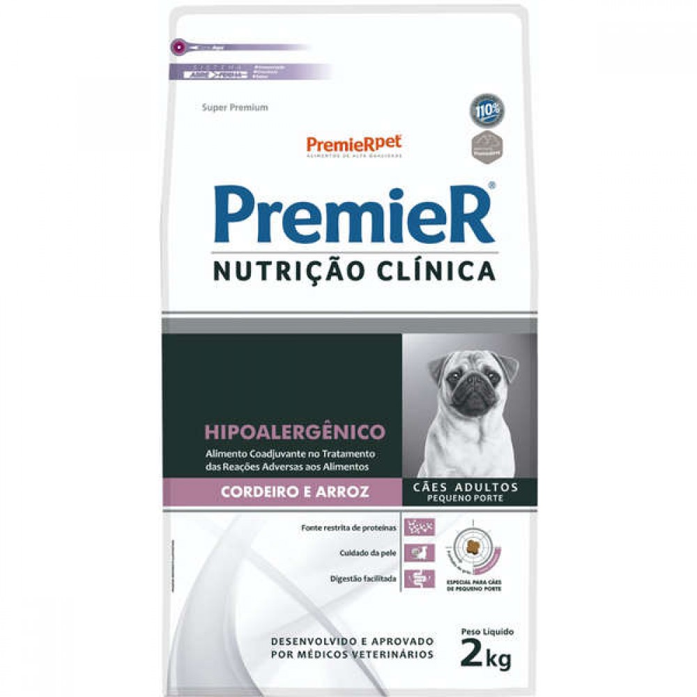 Premier Nutrição Clínica Hipoalergênico Adultos Porte Pequeno 2 kg Premier Nutrição Clínica Hipoalergênico Adultos Porte Pequeno 2 kg