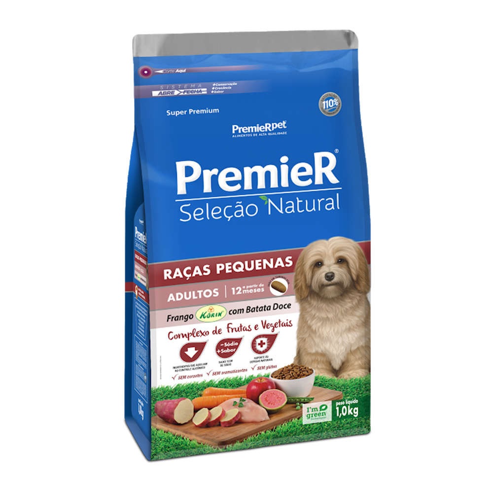 Premier Seleção Natural Batata Doce Raças Pequenas Adultos 1 kg Premier Seleção Natural Batata Doce Raças Pequenas Adultos 1 kg