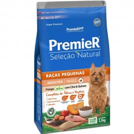 Premier Seleção Natural Chia e Quinoa Raças Pequenas Adultos 2,5 kg