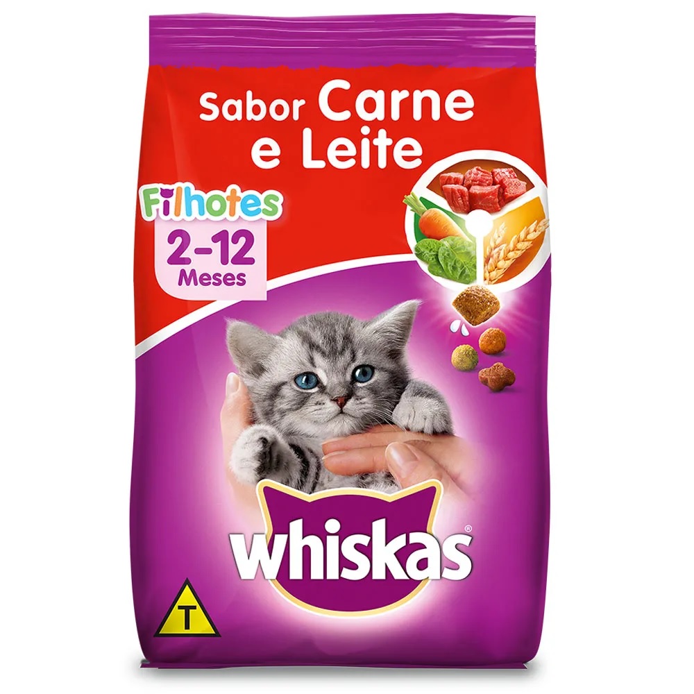 Whiskas Carne e Leite Filhotes 10 kg Whiskas Carne e Leite Filhotes 10 kg