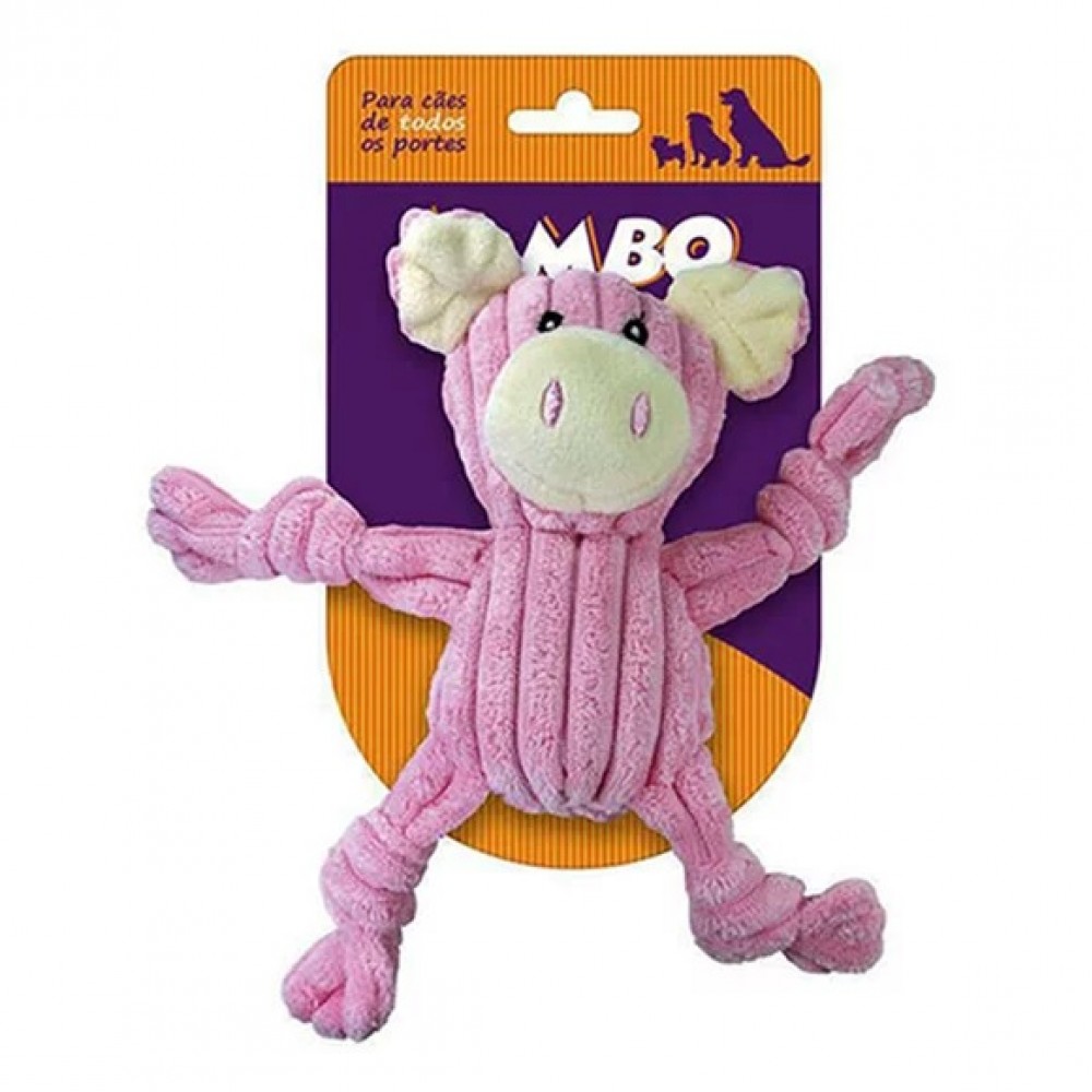 Pelúcia Mordedor Mini Knot Pig Jambo Pelúcia Mordedor Mini Knot Pig Jambo