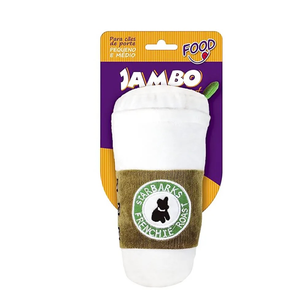 Pelúcia Food Starbarks Branco Grande Jambo Pelúcia Food Starbarks Branco Grande Jambo