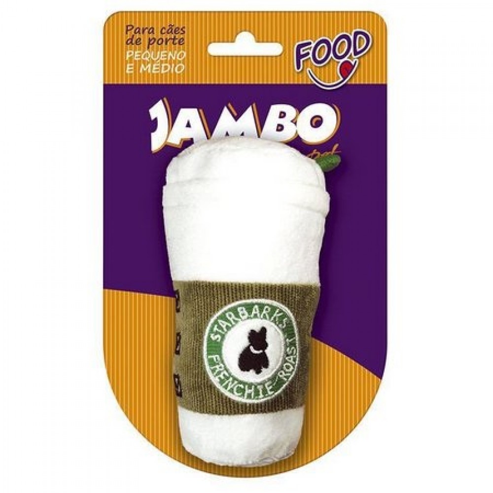 Pelúcia Food Starbarks Branco Pequeno Jambo Pelúcia Food Starbarks Branco Pequeno Jambo