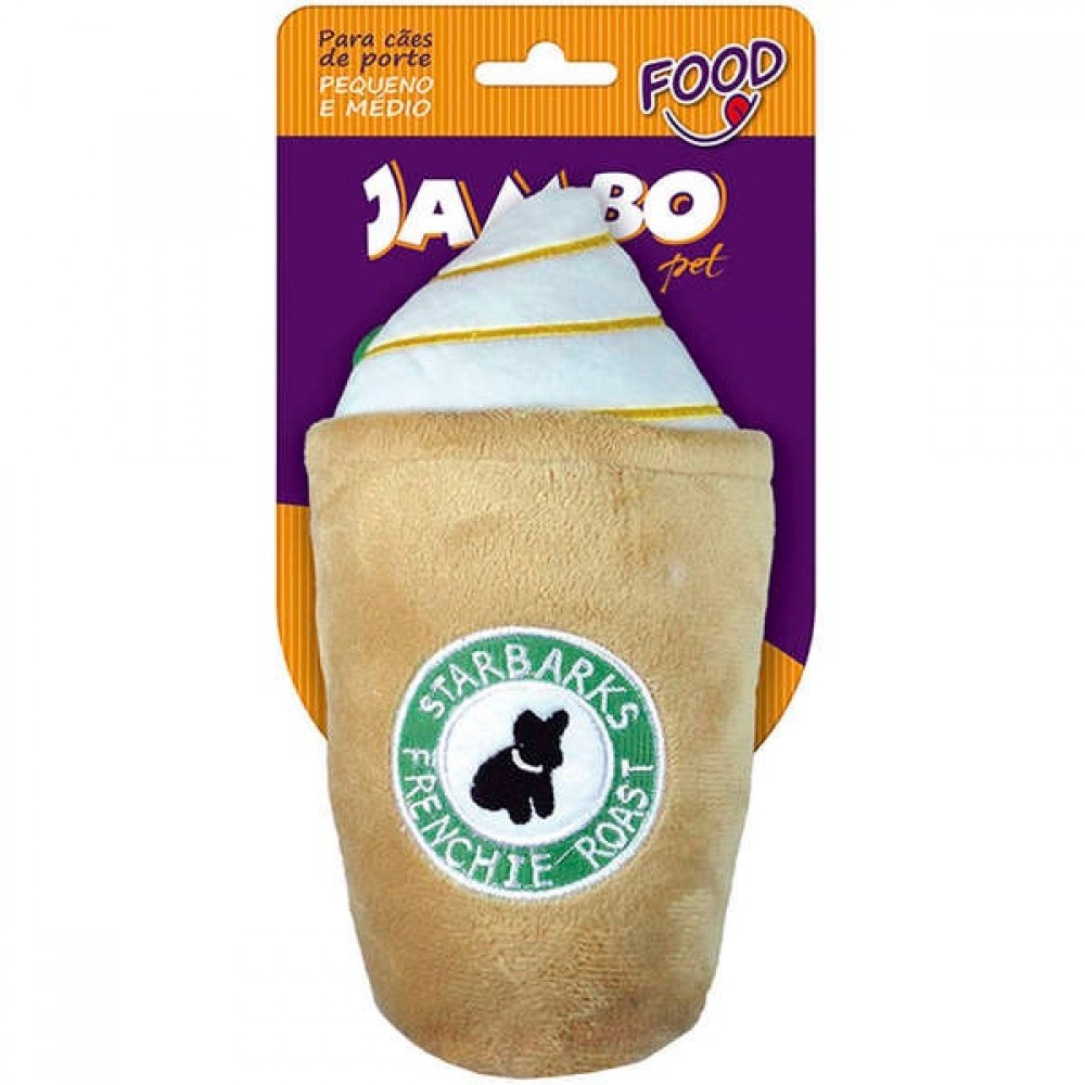 Pelúcia Food Starbarks Marrom Grande Jambo Pelúcia Food Starbarks Marrom Grande Jambo