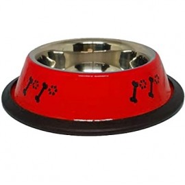 Comedouro Inox Decorado Pantone The Pet's Brasil Pequeno