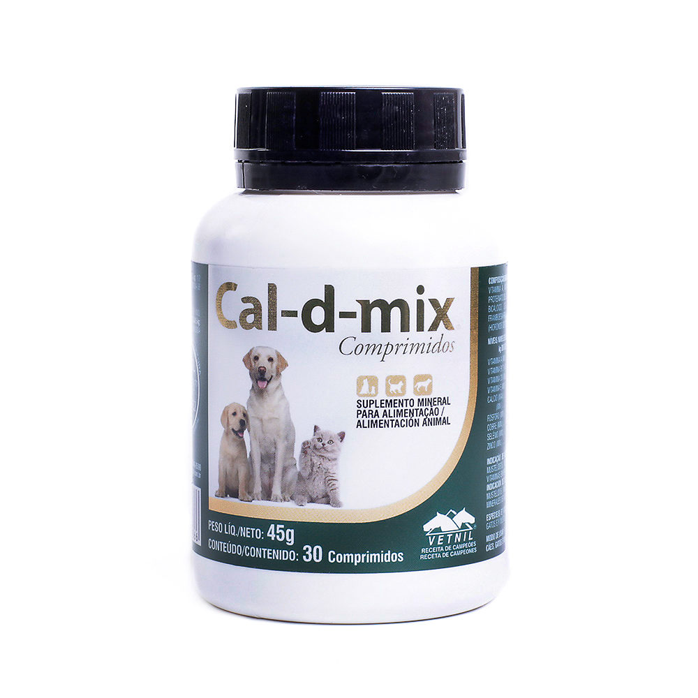 Cal-d-Mix Suplemento Mineral 30 Comprimidos Cal-d-Mix Suplemento Mineral 30 Comprimidos