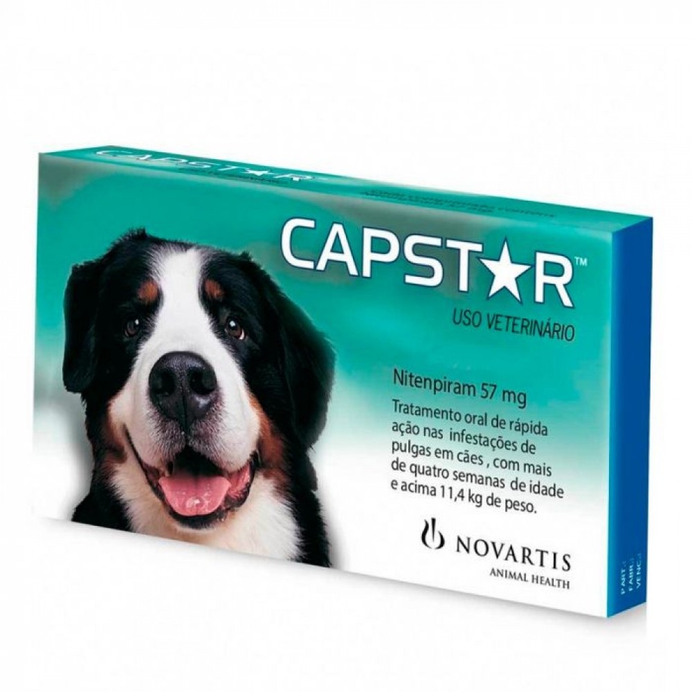 Capstar 57 mg Cães de 11,5 kg a 57 kg Capstar 57 mg Cães de 11,5 kg a 57 kg