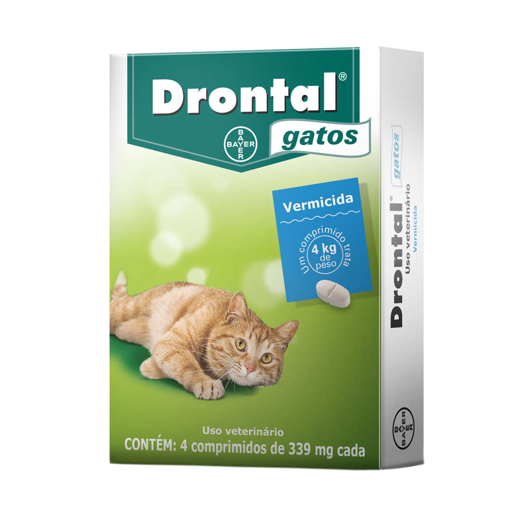 Drontal Gatos Vermífugo Cx 4 Comp Drontal Gatos Vermífugo Cx 4 Comp