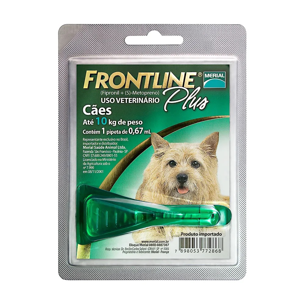 Frontline Plus Antipulgas Cães até 10 kg Frontline Plus Antipulgas Cães até 10 kg