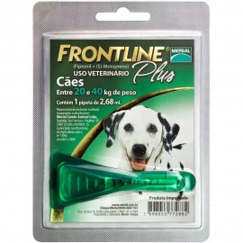 Frontline Plus Antipulgas Cães de 20 kg a 40 kg