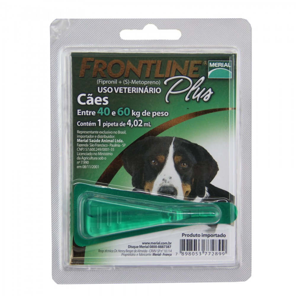 Frontline Plus Antipulgas Cães de 40 kg a 60 kg Frontline Plus Antipulgas Cães de 40 kg a 60 kg