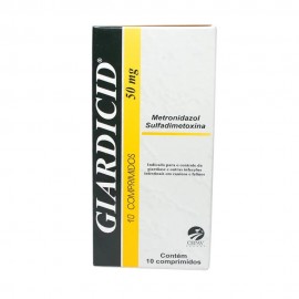 Giardicid 50 mg Com 10 Comprimidos