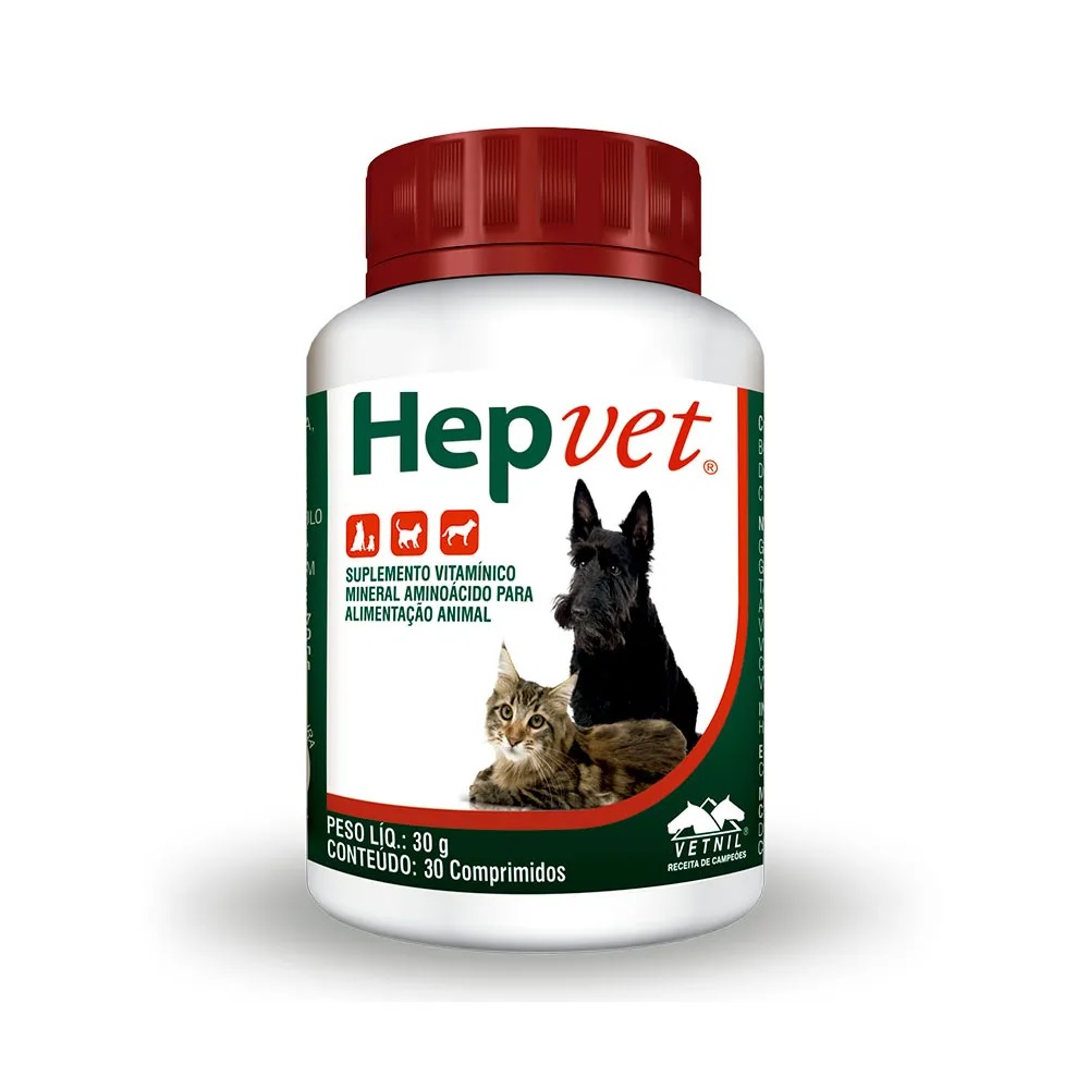 Hepvet Suplemento Vitamínico 30 Comp Hepvet Suplemento Vitamínico 30 Comp