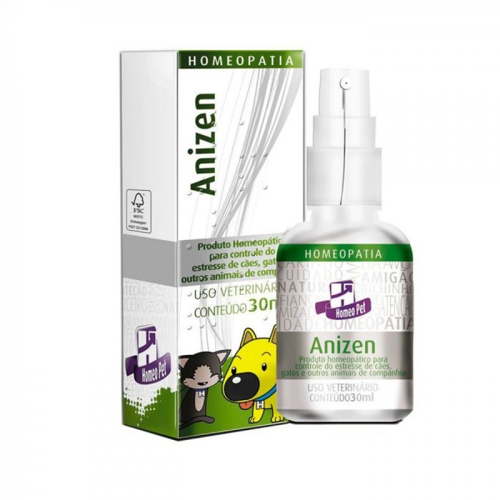 Homeopet Anizen Estresse e Ansiedade Cães e Gatos 30 ml Homeopet Anizen Estresse e Ansiedade Cães e Gatos 30 ml