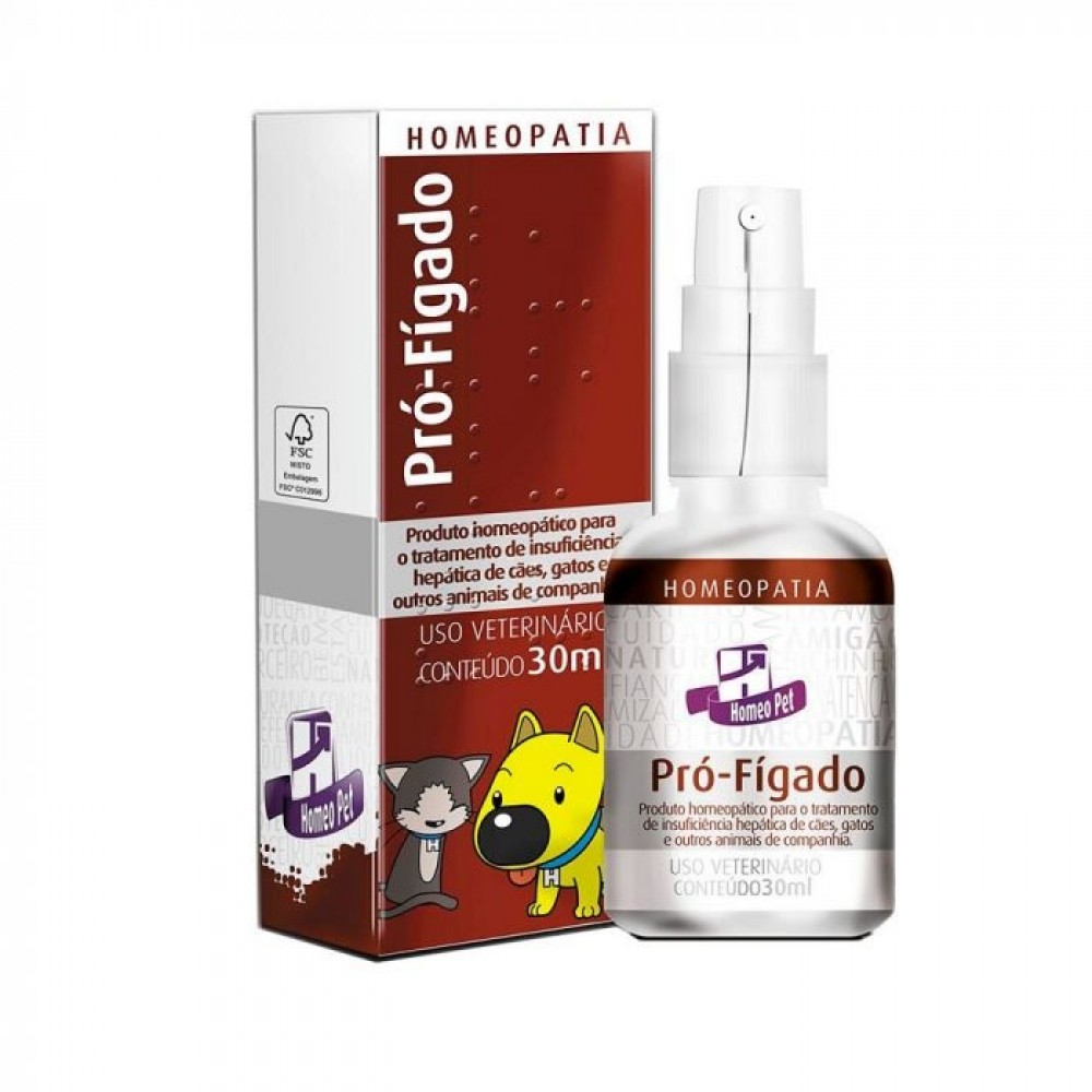 Homeopet Pró-Fígado Insuficiência Hepática e Hepatopatias Para Cães e Gatos 30 ml Homeopet Pró-Fígado Insuficiência Hepática e Hepatopatias Para Cães e Gatos 30 ml