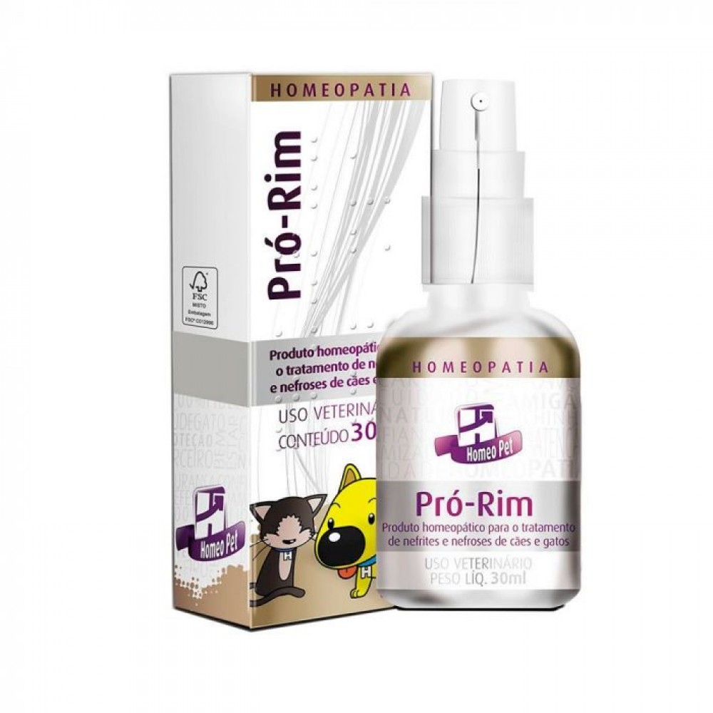 Homeopet Pró-Rim Redutor de Uréia e Creatinina Para Cães e Gatos 30 ml Homeopet Pró-Rim Redutor de Uréia e Creatinina Para Cães e Gatos 30 ml
