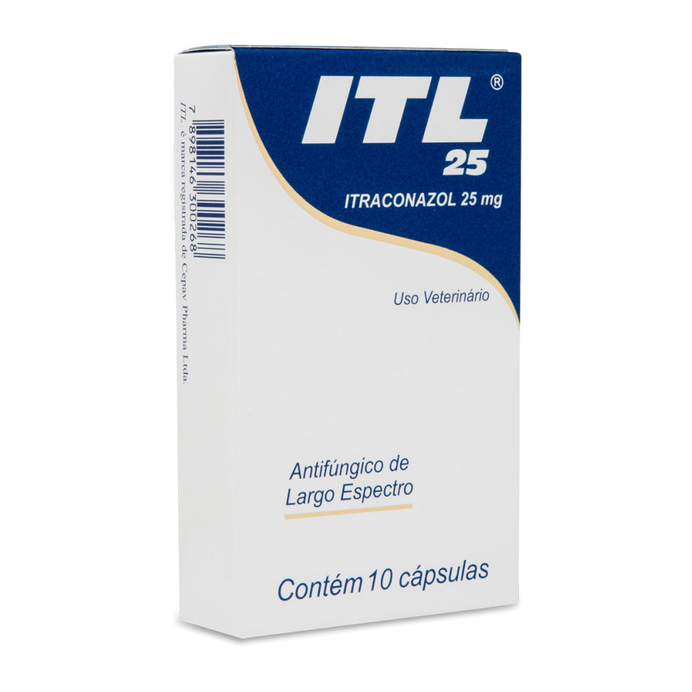 ITL 25 mg Com 10 Cápsulas ITL 25 mg Com 10 Cápsulas