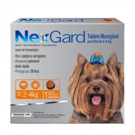 NexGard Antipulgas 11,3 mg Cães de 2 a 4 kg