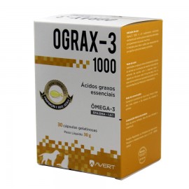 Ograx-3 de 1000 mg Suplemento Com 30 Cápsulas