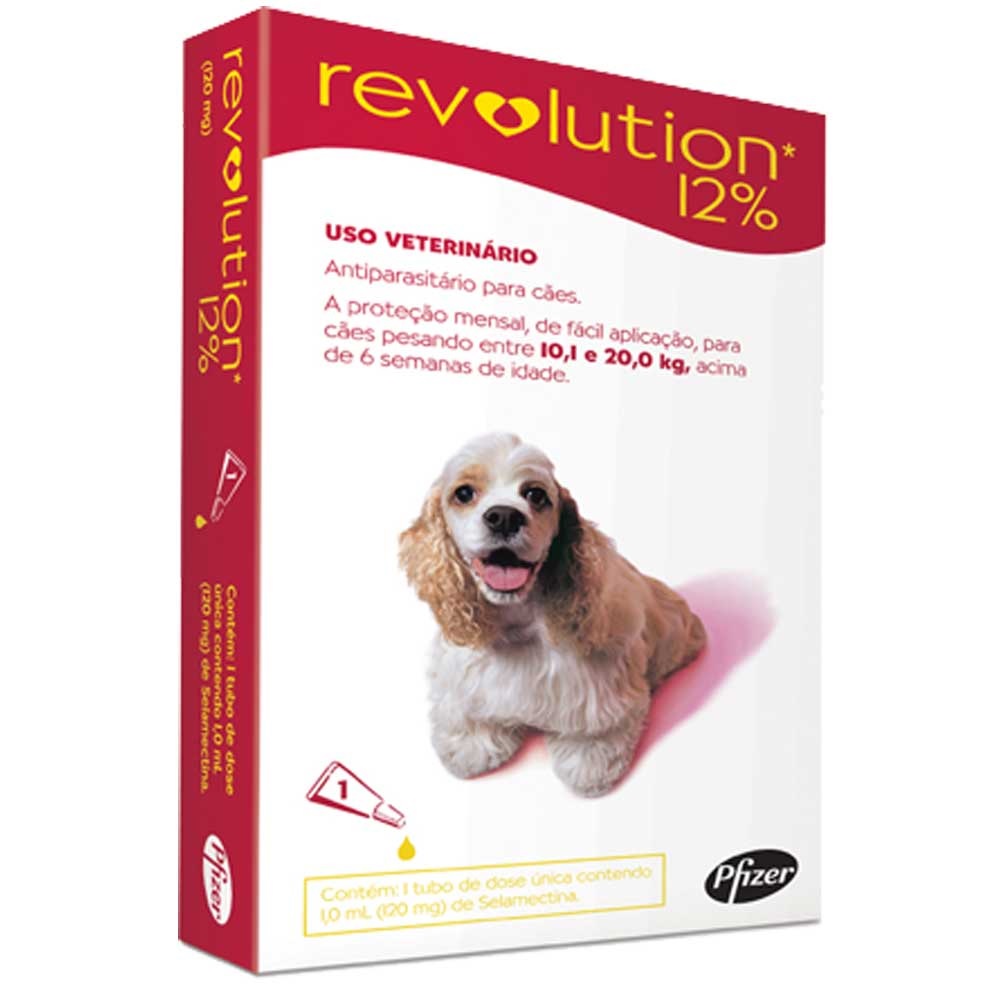 Revolution Antipulgas Cães 10,1 a 20 kg Vermelho Revolution Antipulgas Cães 10,1 a 20 kg Vermelho