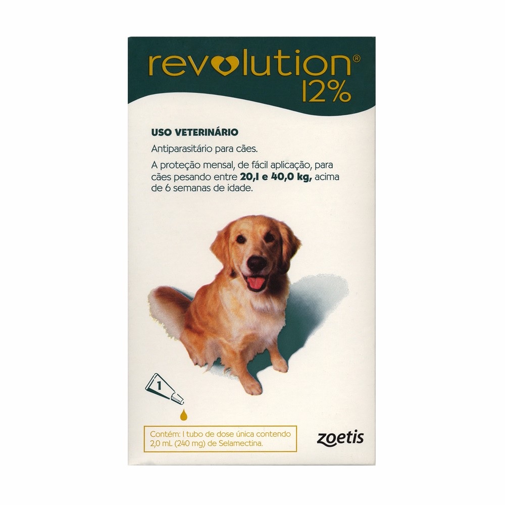 Revolution Antipulgas Cães 20,1 a 40 kg Verde Revolution Antipulgas Cães 20,1 a 40 kg Verde
