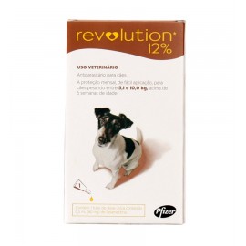 Revolution Antipulgas Cães 5,1 a 10 kg Marrom