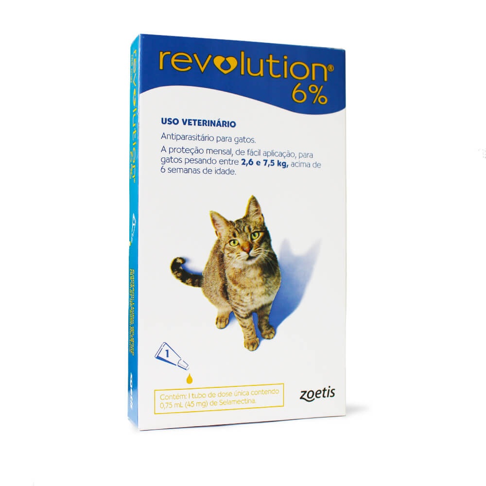 Revolution Antipulgas Gatos 2,6 a 7,5 kg Azul Revolution Antipulgas Gatos 2,6 a 7,5 kg Azul