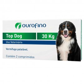 Top Dog Vermífugo Cães 30 kg Cx 2 Comp