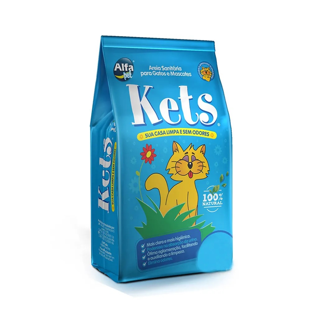 Areia Higiênica Kets 4 kg Areia Higiênica Kets 4 kg